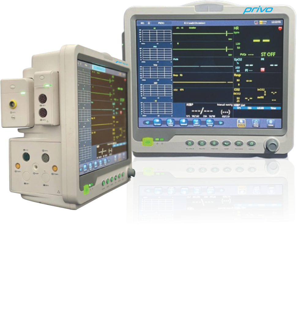 Patient Monitor (Monitor Pasien) - PRIVO Prima View 2 - Produk Alat Kesehatan Dalam Negeri (AKD)
